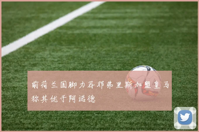 前荷兰国脚力荐邓弗里斯加盟皇马称其优于阿诺德